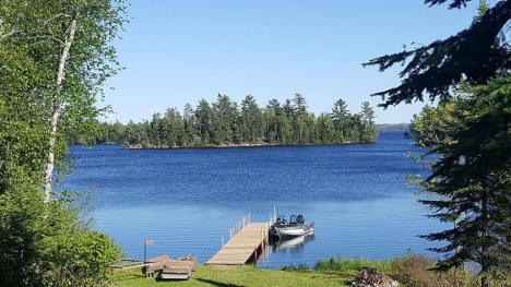 View of Lake Vermilion near Cook Minnesota, 2017