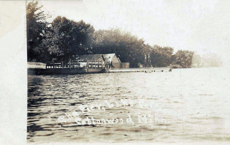 At the Pier, Cottonwood Lake, Cottonwood Minnesota, 1907