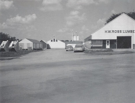 H.W. Ross Lumber Company and Cottonwood Soil Service, Cottonwood Minnesota, 1969