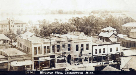 Birdseye view, Cottonwood Minnesota, 1910's