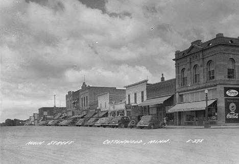 Main Street, Cottonwood Minnesota, 1950