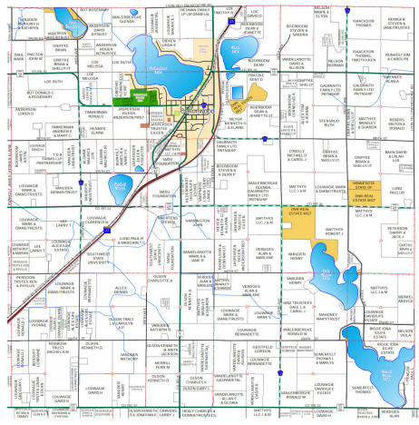 Plat map of Lucas Township, 2012