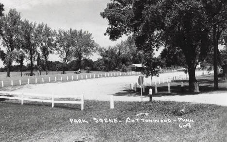 Park scene, Cottonwood Minnesota, 1960