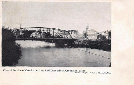 Bridge over Red Lake River, Crookston Minnesota, 1905