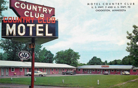 Country Club Motel, Crookston Minnesota, 1958