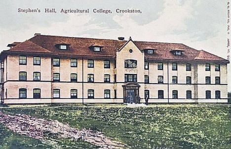 Stephen's Hall, Agricultural College, Crookston Minnesota, 1910