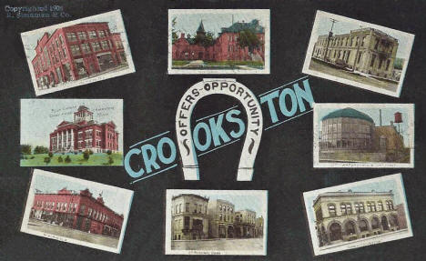 Multiple scenes, Crookston Minnesota, 1908