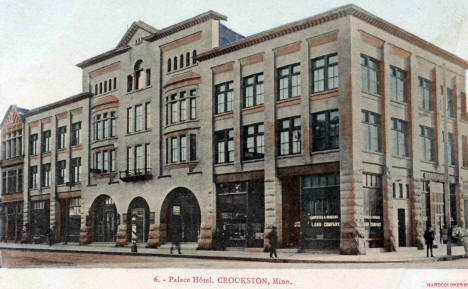 Palace Hotel, Crookston Minnesota, 1906