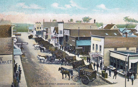 Robert Street, looking east, Crookston Minnesota, 1884