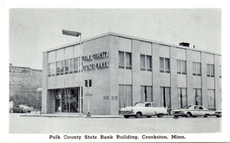 Polk County State Bank Building, Crookston Minnesota, 1960's