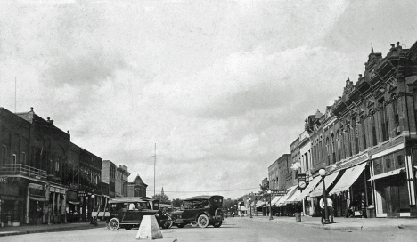Street scene, Crosby Minnesota, 1920