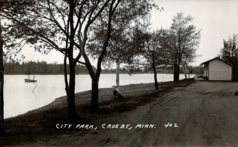 City Park, Crosby Minnesota, 1950's