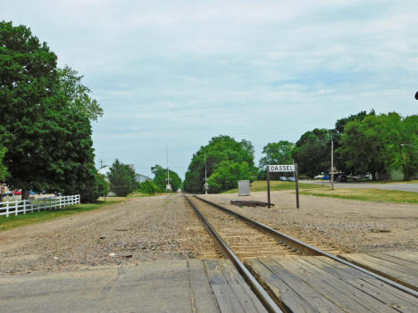 Rail crossing, Dassel Minnesota, 2020