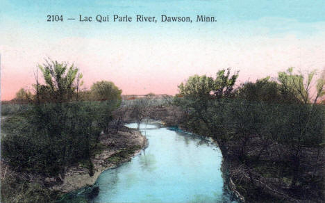 Lac qui Parle River, Dawson Minnesota, 1914