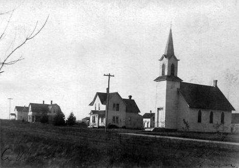 Street scene, Deer Creek Minnesota, 1910's