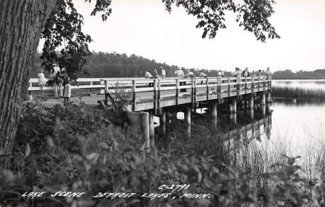 Lake scene, Detroit Lakes Minnesota, 1940's