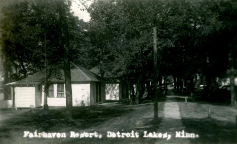 Fairhaven Resort, Detroit Lakes Minnesota, 1940's