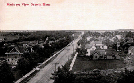 Birdseye view, Detroit Minnesota, 1916