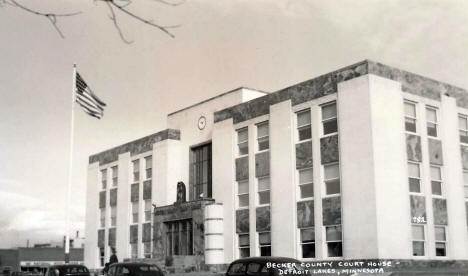 Becker County Court House, Detroit Lakes Minnesota, 1940's