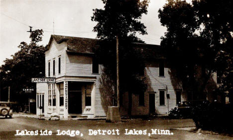 Lakeside Lodge, Detroit Lakes Minnesota, 1930's