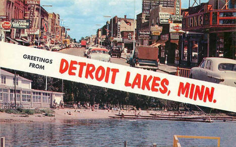 Greetings from Detroit Lakes Minnesota, 1960's