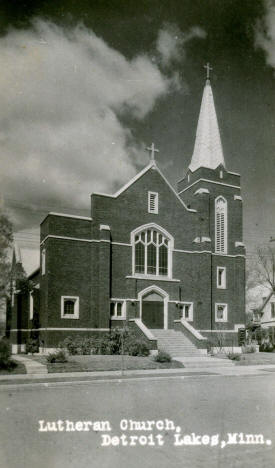 Lutheran Church, Detroit Lakes Minnesota, 1940's
