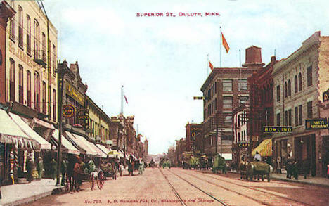 Street View, Superior Street, Duluth Minnesota, 1908