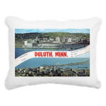 Greetings from Duluth Rectangular Canvas Pillow