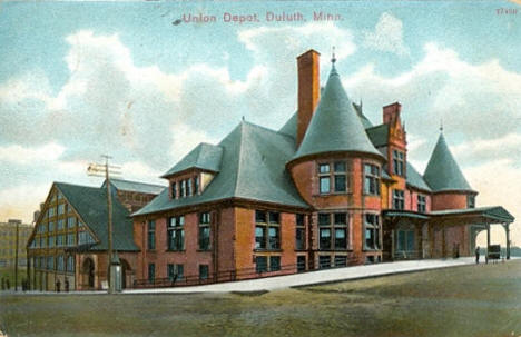 Union Depot, Duluth Minnesota, 1909