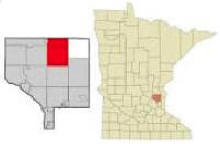 Location of East Bethel Minnesota