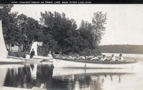 Point Comfort on Pomme de Terre Lake, Elbow Lake Minnesota, 1908
