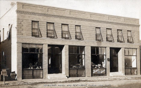 Haarstad's Hotel and Restaurant, Elbow Lake Minnesota, 1912