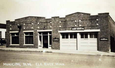 Municipal Building, Elk River Minnesota, 1930's