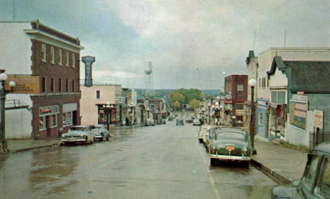 Street scene, Ely Minnesota, 1950's