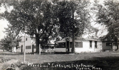 Woodbine Cottages, Lake Francis, Elysian Minnesota, 1910's