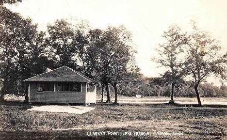 Clarkes Point, Lake Francis, Elysian Minnesota, 1937