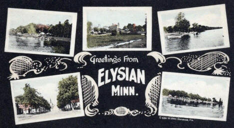 Multiple views, Elysian Minnesota, 1910's