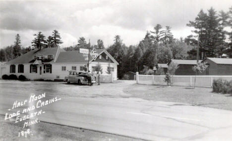 Half Moon Lodge and Cabins, Eveleth Minnesota, 1950's