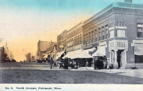 North Avenue, Fairmont Minnesota, 1915