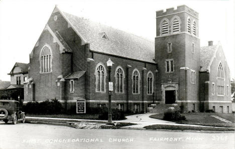 First Congregational Church, Fairmont Minnesota, 1940's