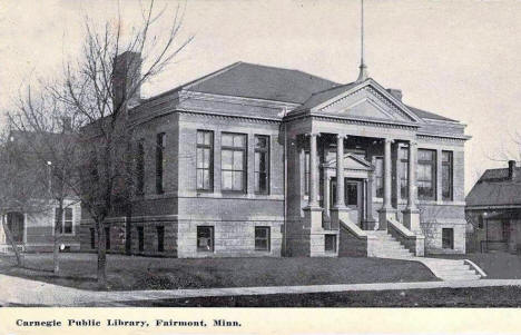 Carnegie Public Library, Fairmont Minnesota, 1910's