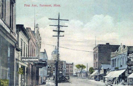 First Avenue, Fairmont Minnesota, 1910