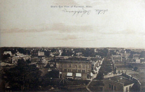 Birdseye view, Fairmont Minnesota, 1911