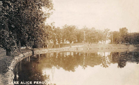 Lake Alice, Fergus Falls Minnesota, 1913