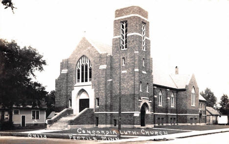 Concordia Lutheran Church, Fertile Minnesota, 1941