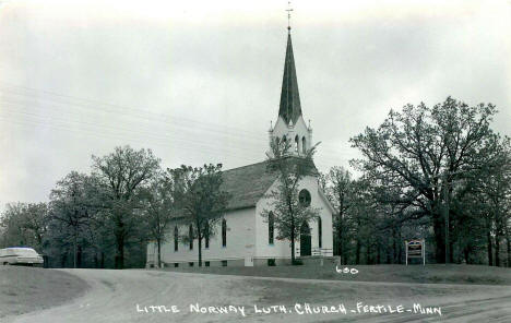 Little Norway Lutheran Church, Fertile Minnesota, 1960's