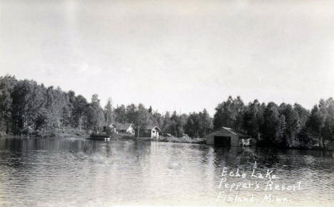 Peppers Resort on Echo Lake, Finland Minnesota, 1930's