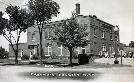 Creamery, Fosston Minnesota, 1940's