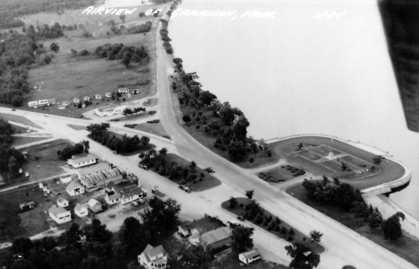 Aerial view, Garrison Minnesota, 1940's