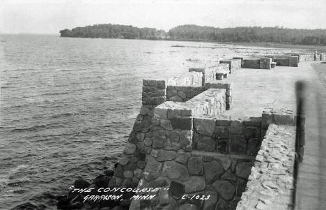 The Concourse on Lake Mille Lacs, Garrison Minnesota, 1940's